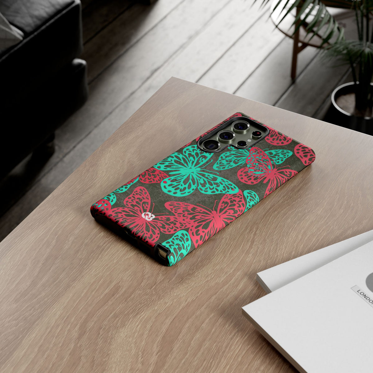 Electric Papillon · Tough Phone Case for Samsung · Pink
