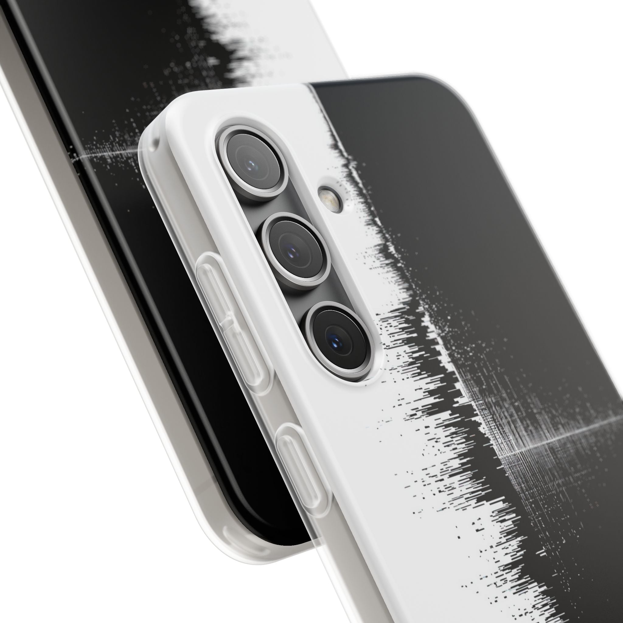 Black Lite Phone Case for Samsung - Static Signal Split