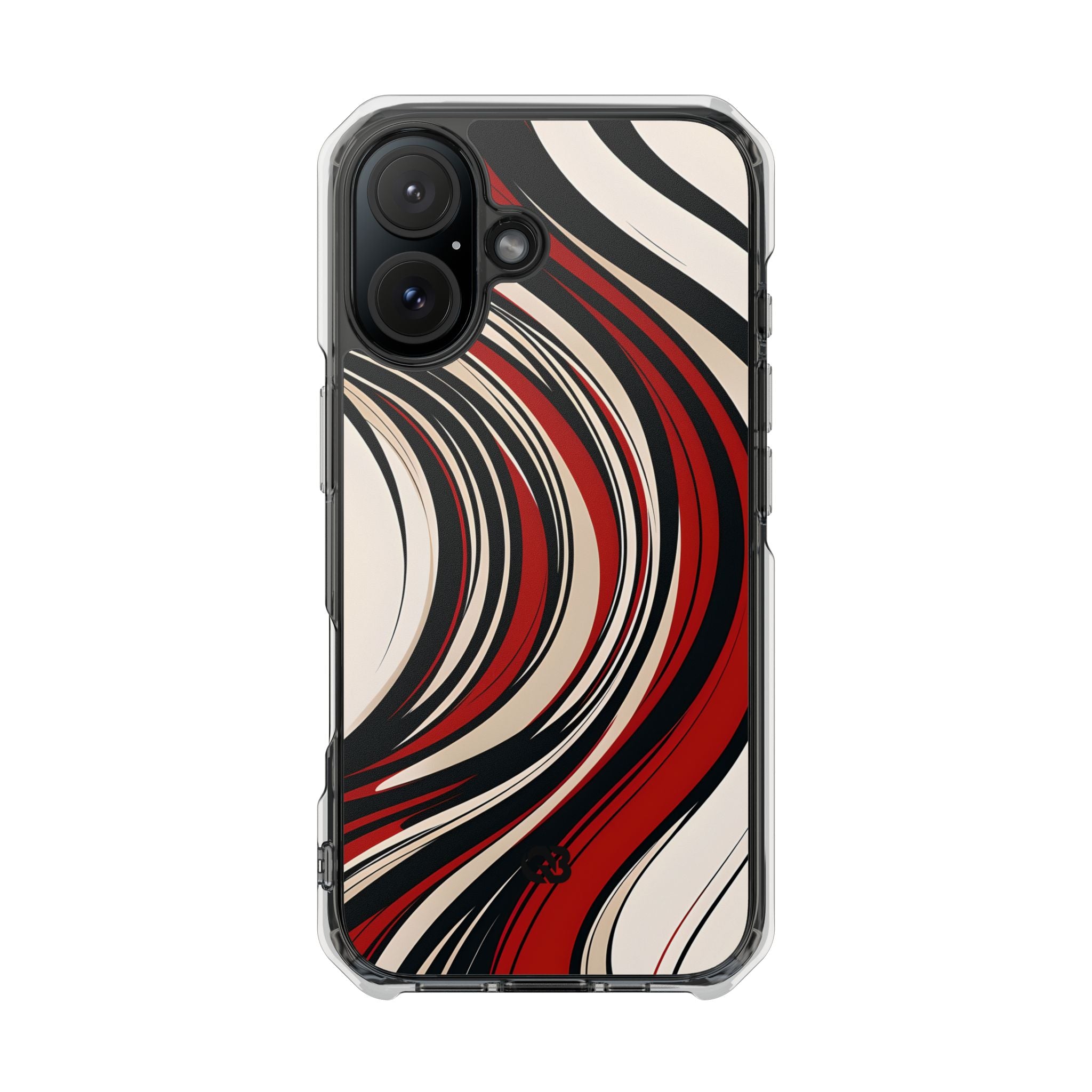 Karmesin Fluss Wellen · Impact Handyhülle für iPhone · Magsafe