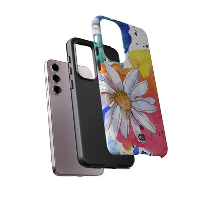 Vivid Bloom Splatter · Tough Handyhülle für Samsung