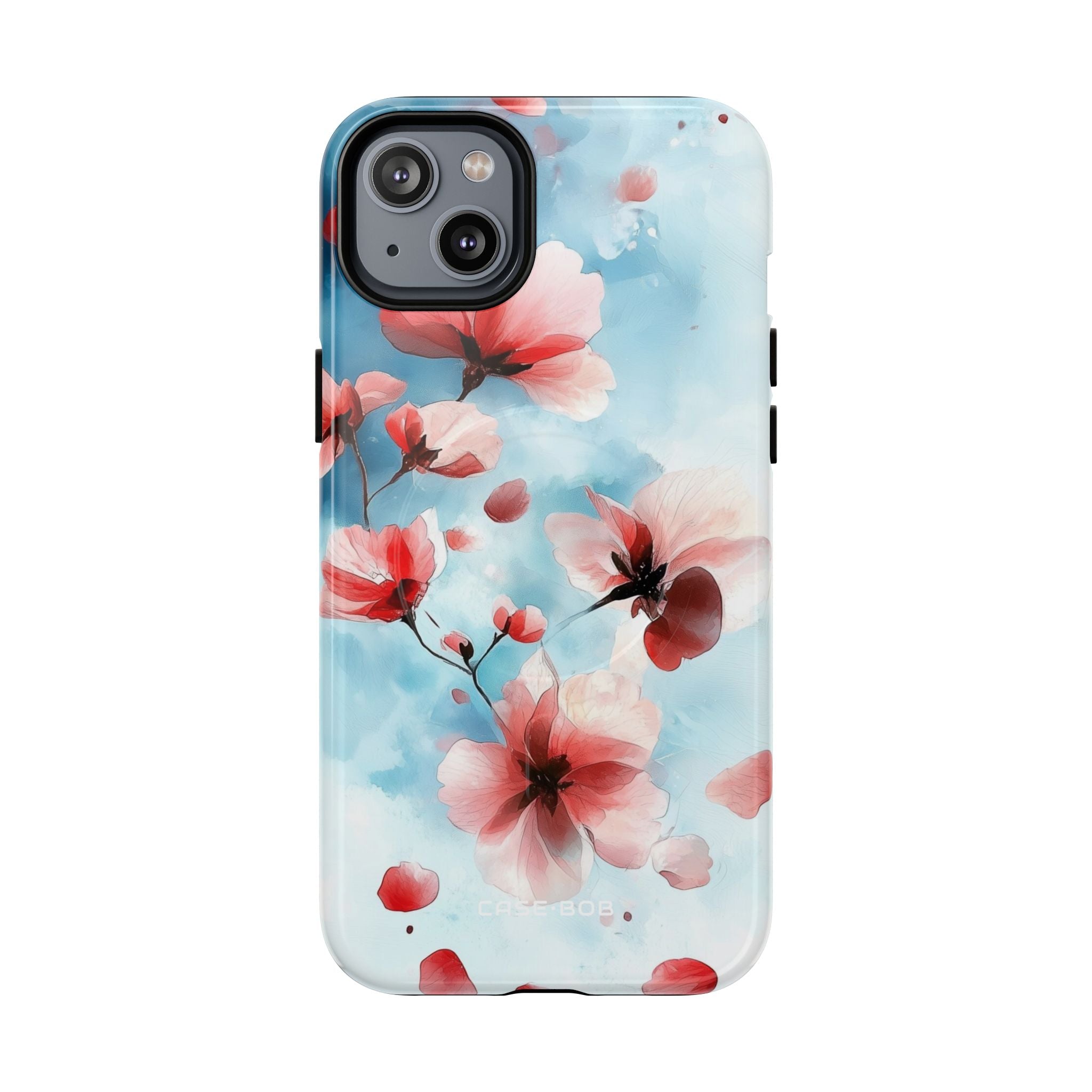 Pink Blossom Drift iPhone 14 Plus Case - Tough+