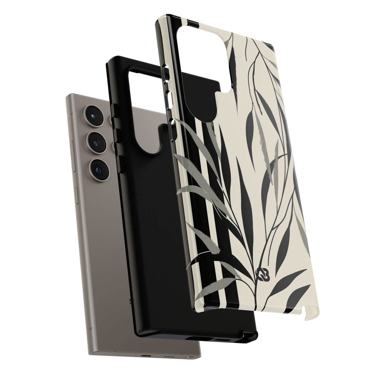 Linear Willow Study · Tough Phone Case for Samsung · Beige