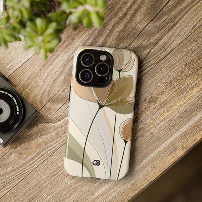 Translucent Petal Contour · Tough Phone Case for iPhone · Beige