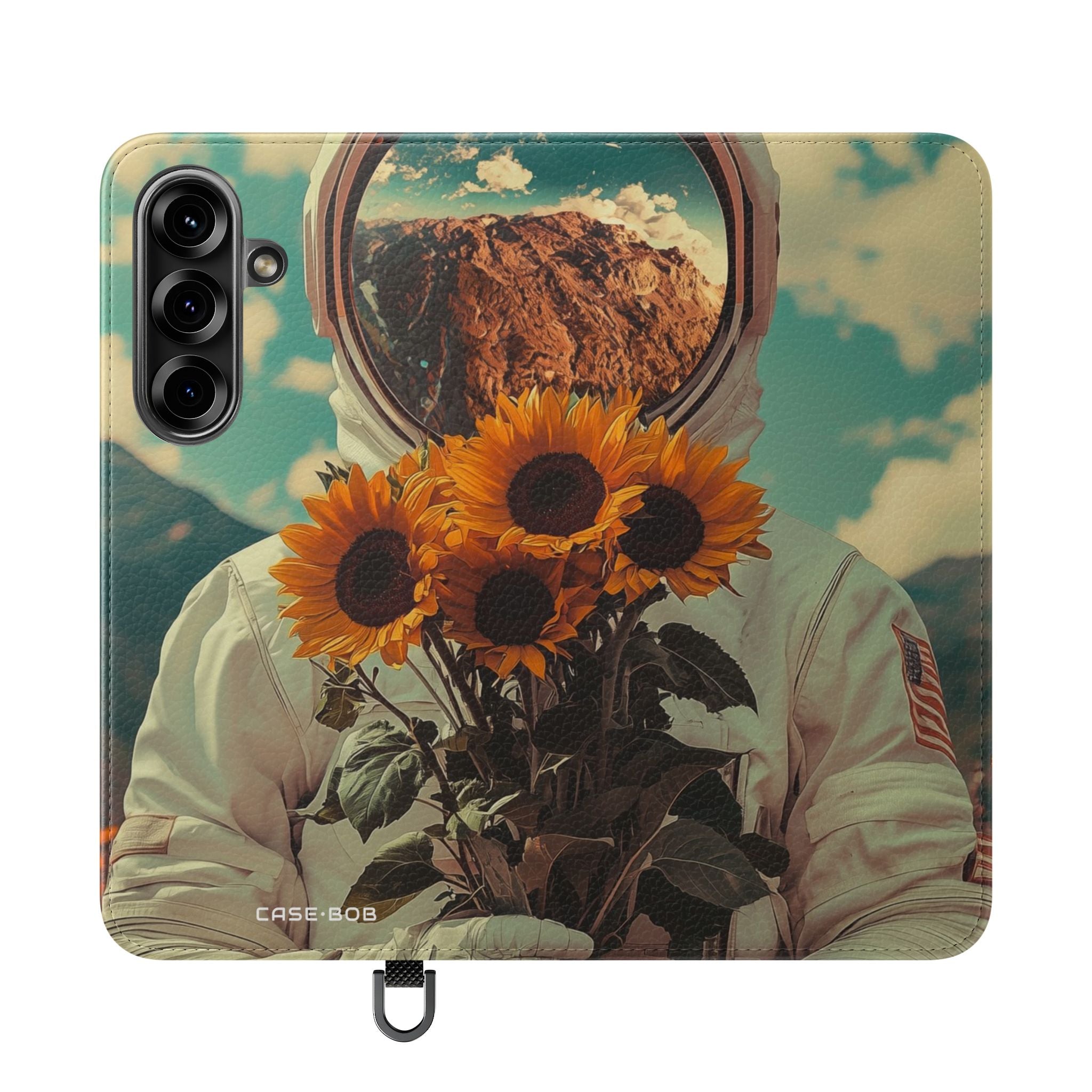 Sunflower Astronaut - Samsung S25 Case - Wallet