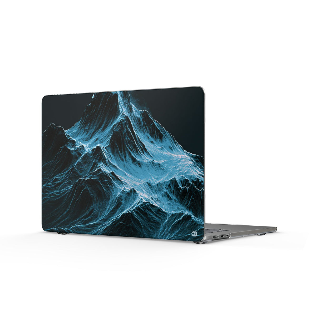 Nordic Frost Peak · Clear Hard Case for MacBook · Blue