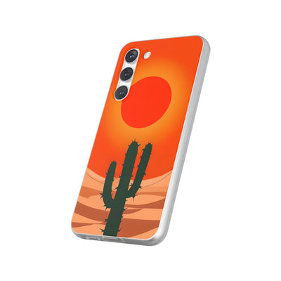 Scorched Saguaro Sunset · Soft Phone Case for Samsung