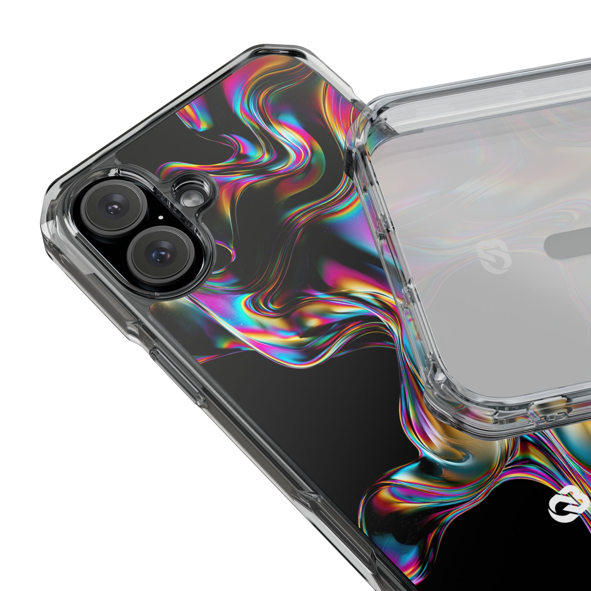 Purple Impact MagSafe Phone Case for iPhone - Liquid Neon Chrome