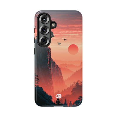 Orange Tough Phone Case for Samsung - Crimson Ridge Flight