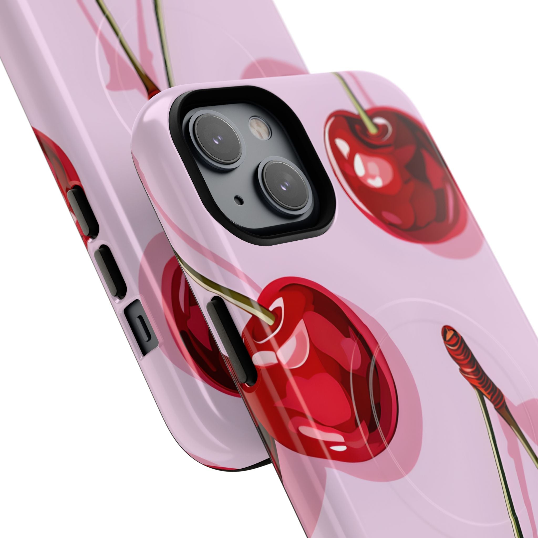 Glossy Cherry Burst iPhone 14 Case - Tough+ - CASE•BOB