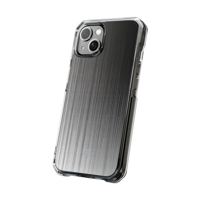 Grey Impact MagSafe Phone Case for iPhone - Static Vertical Dither