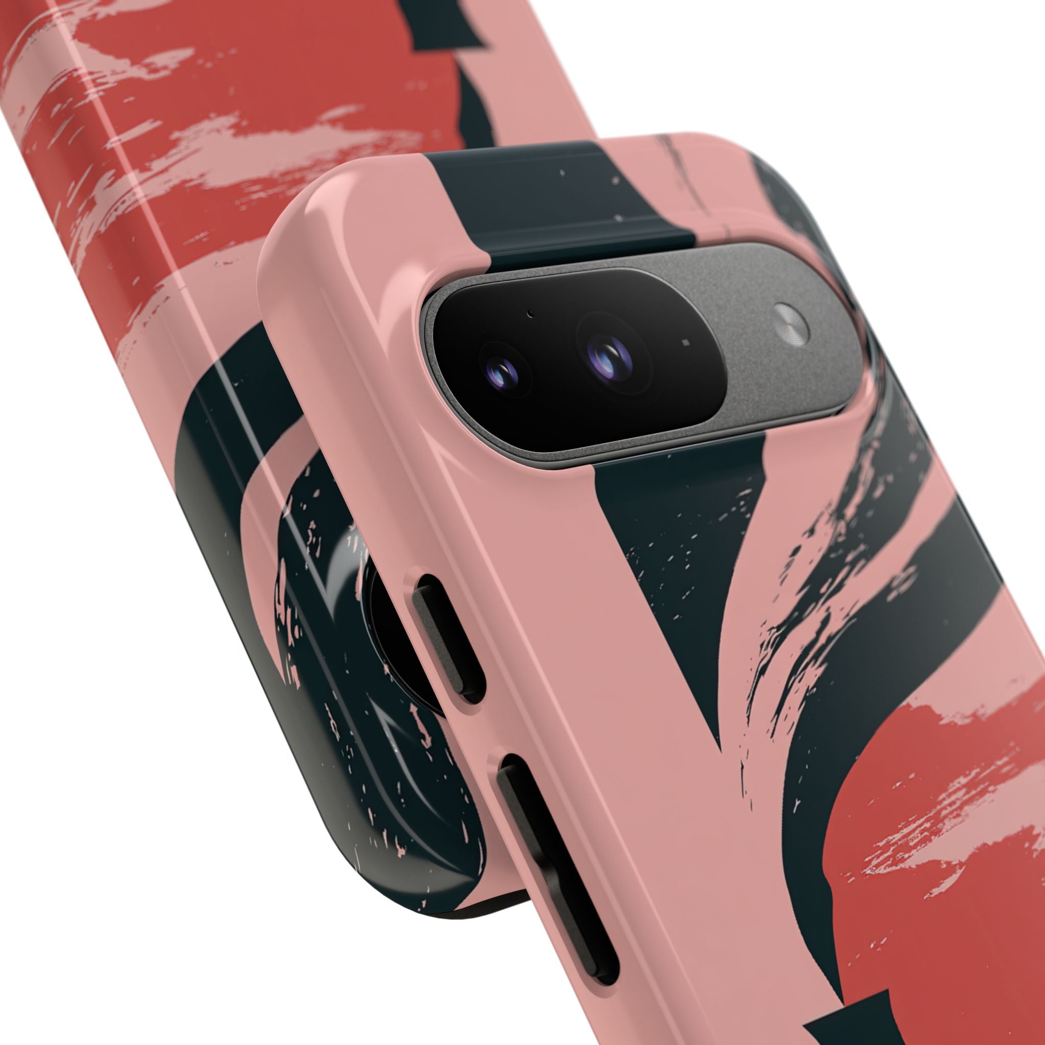 Pink Tough Phone Case for Google Pixel - Cinder Rose Plume