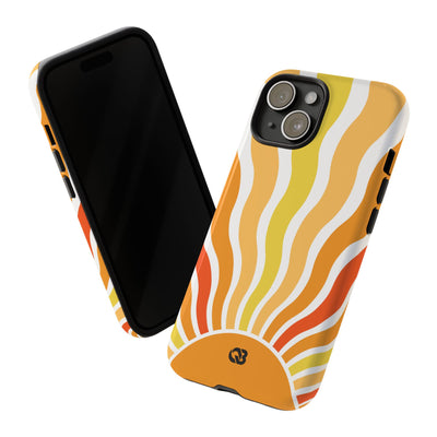 Amber Solar Waves · Tough Phone Case for iPhone
