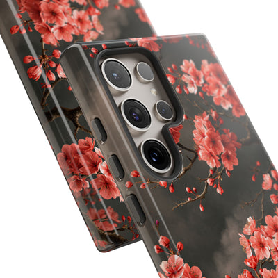 Dark Sakura Nocturne · Tough Phone Case for Samsung · Black