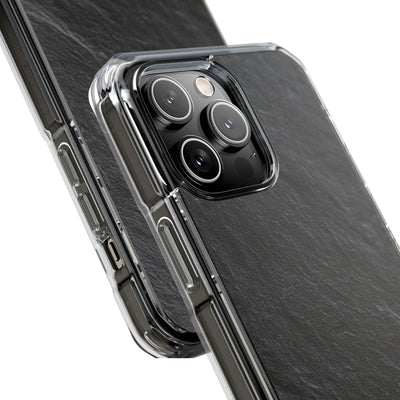 Obsidian Slate · Clear Impact Magnetic Phone Case for iPhone ·  Black