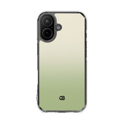 Green Impact MagSafe Phone Case for iPhone - Bone Sage Fade