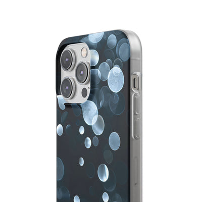 Black Lite Phone Case for iPhone - Silver Orbit Glow