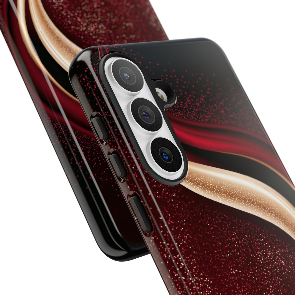 Gilded Crimson Flow · Tough Phone Case for Samsung · Red