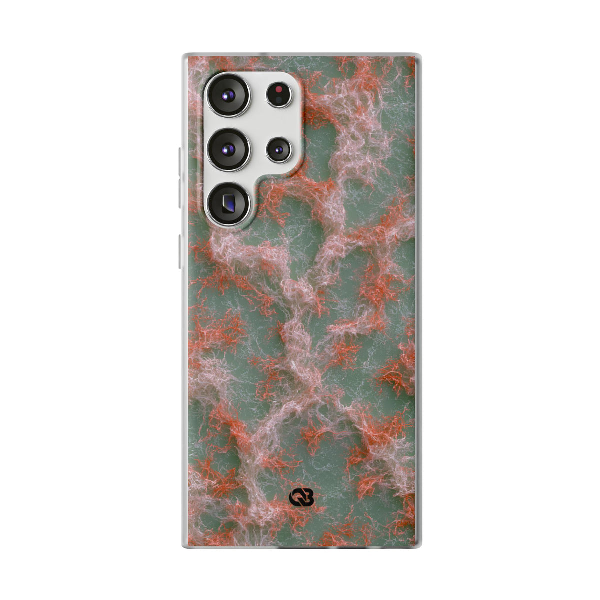 Coral Pixel Matrix · Lite Phone Case for Samsung · Green