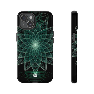 Verdant Harmonic Bloom · Tough Phone Case for iPhone · Black