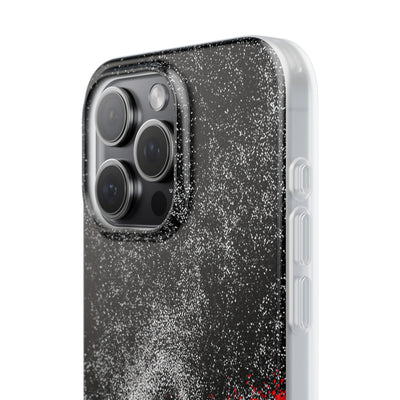 Crimson Noir Drip · Lite Phone Case for iPhone ·  Black
