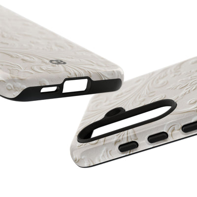 Sculpted Acanthus Relief · Tough Phone Case for Samsung · White