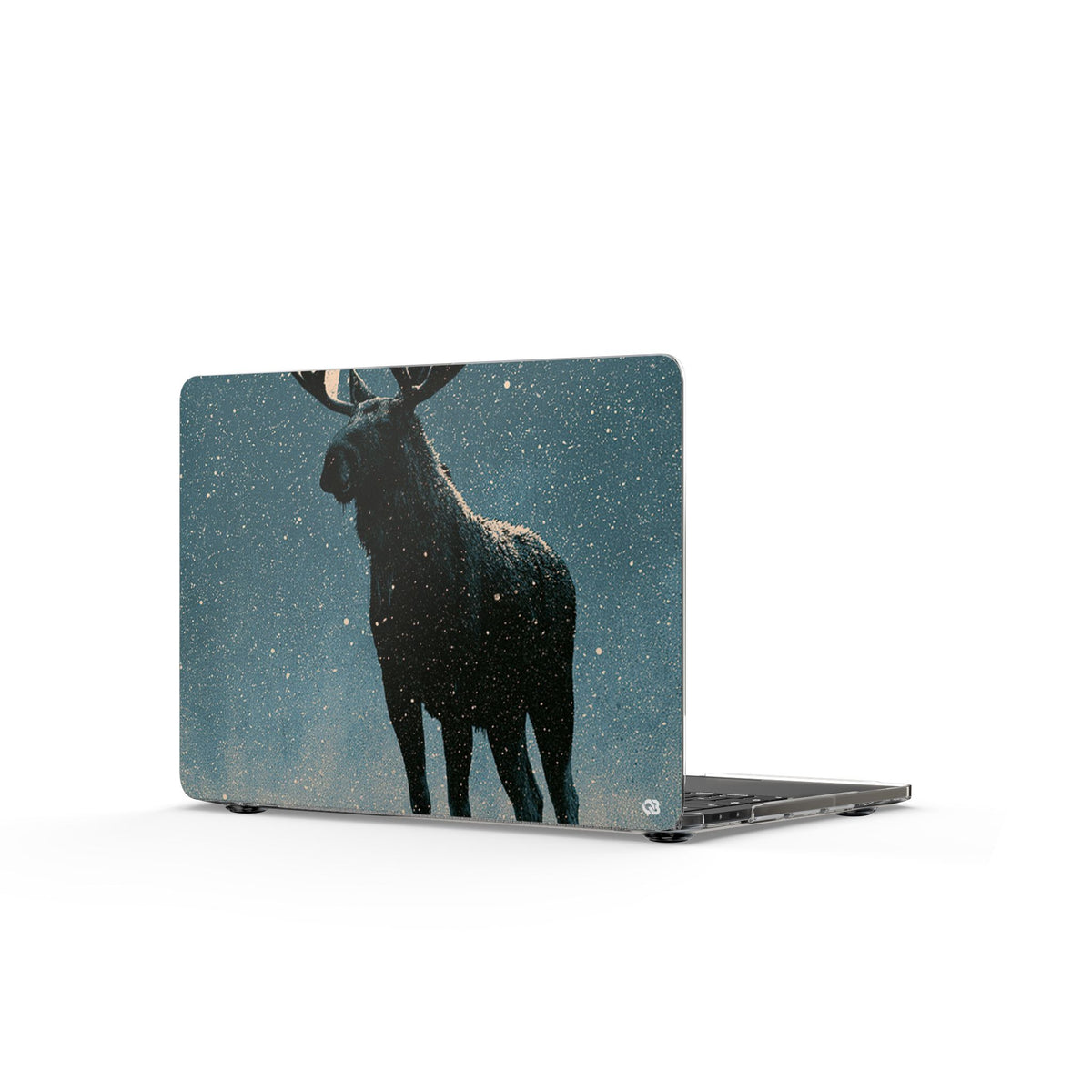 Nordic Boreal Moose · Clear Hard Case for MacBook · Blue