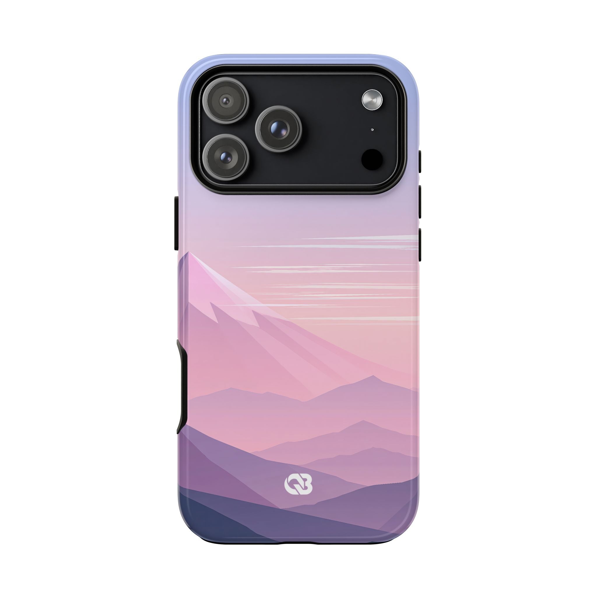 Purple Tough Phone Case for iPhone - Lavender Alpine Dawn