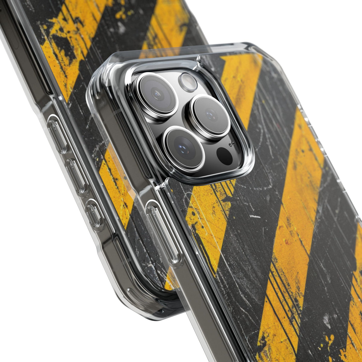 Urban Hazard Decay · Clear Impact Magnetic Phone Case for iPhone · Black