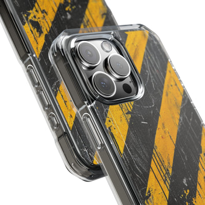 Urban Hazard Decay · Clear Impact Magnetic Phone Case for iPhone · Black