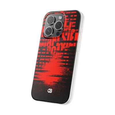 Crimson Redaction · Lite Phone Case for iPhone ·  Black