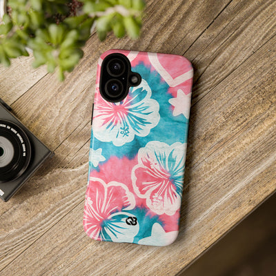 Tropical Hibiscus Bloom · Tough Phone Case for iPhone · Teal