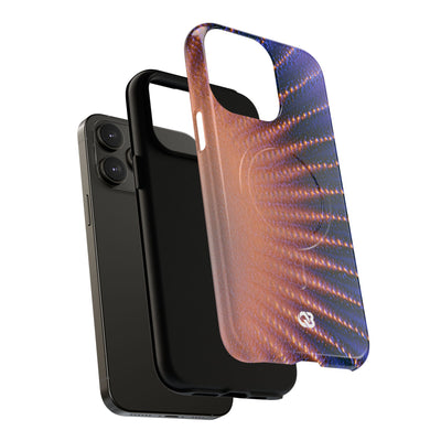 Luminous Aura Burst · Tough 2.0 Magnetic Phone Case for iPhone · Blue