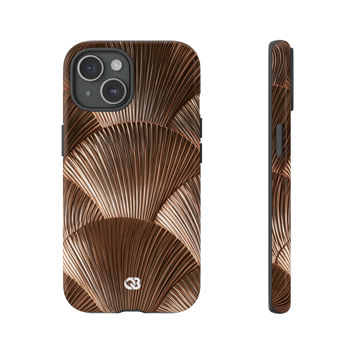 Rose Gilded Fan · Tough Phone Case for iPhone · Gold