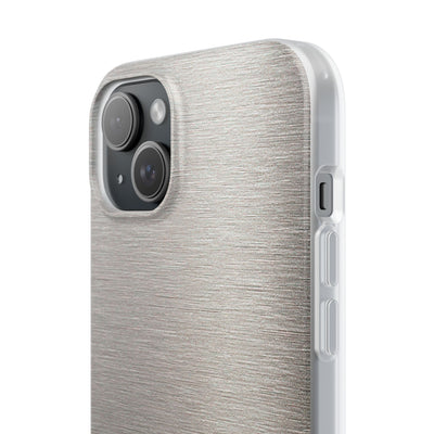 Brushed Silver Alloy · Lite Phone Case for iPhone ·  Silver