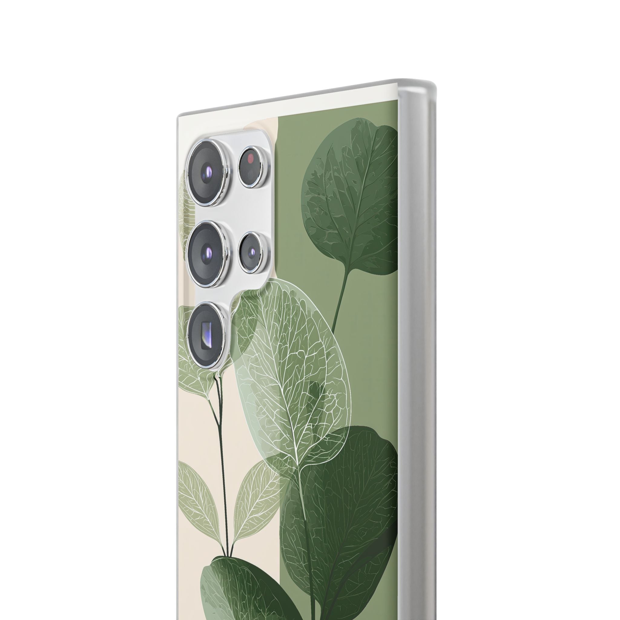 Green Lite Phone Case for Samsung - Sage Leaf Skeletals