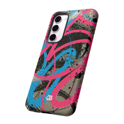 Cyber Splatter Flow · Tough Phone Case for Samsung · Pink