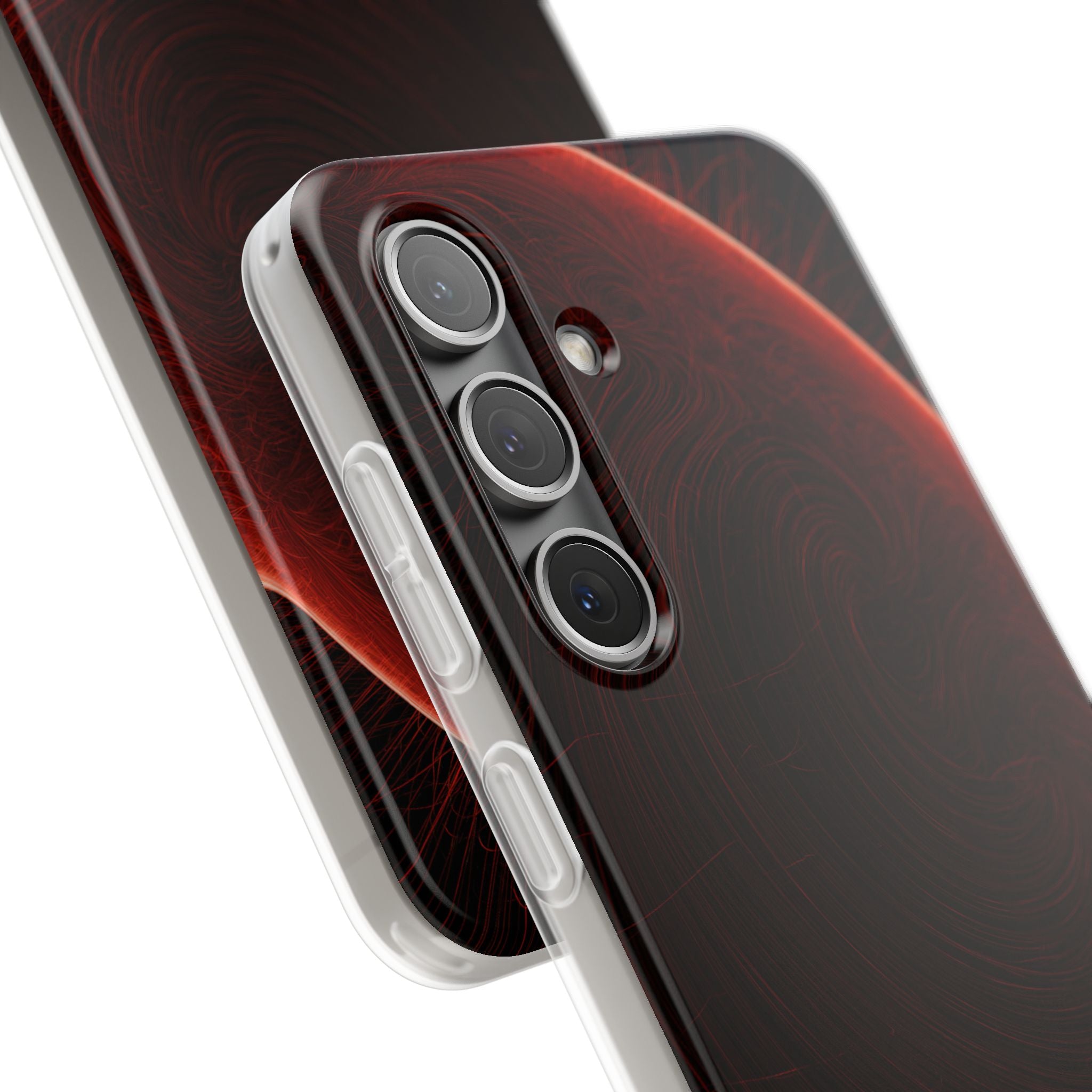 Red Lite Phone Case for Samsung - Crimson Flare Flux