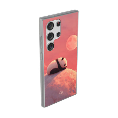 Rose Moon Panda · Soft Phone Case for Samsung