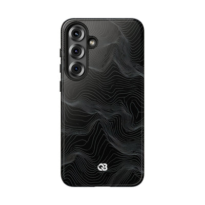Obsidian Contour Elevation · Tough Phone Case for Samsung · Black
