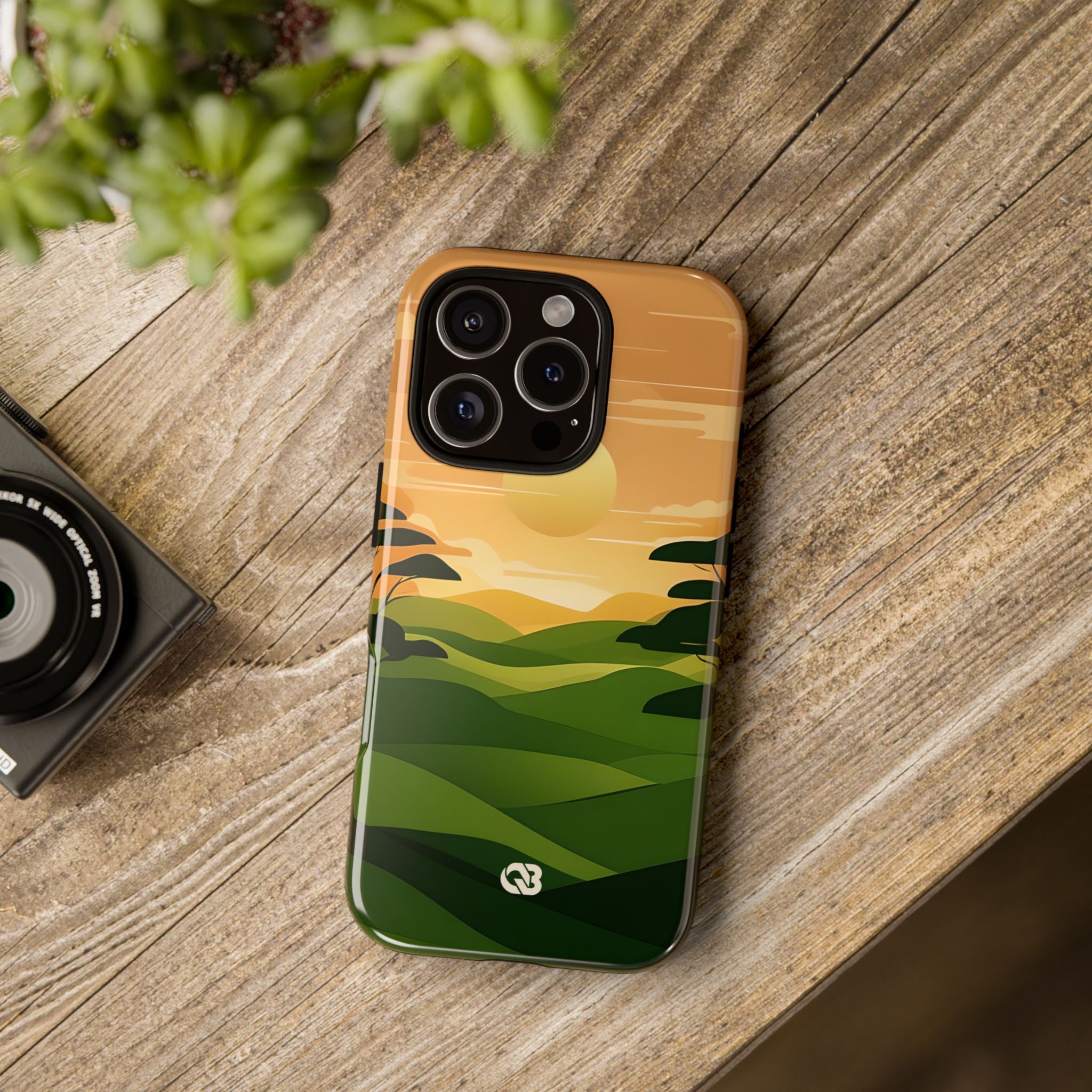 Verdant Horizon Sun · Tough Phone Case for iPhone