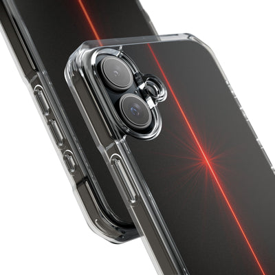 Red Impact MagSafe Phone Case for iPhone - Crimson Flare Vector