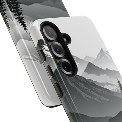 Grey Tough Phone Case for Samsung - Granite Ridge Mist