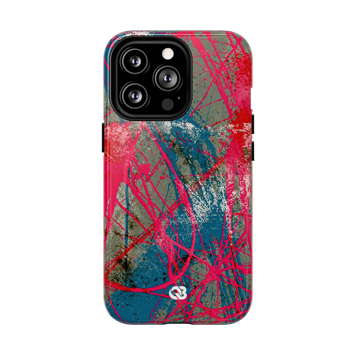 Neon Static Drip · Tough 2.0 Magnetic Phone Case for iPhone · Pink