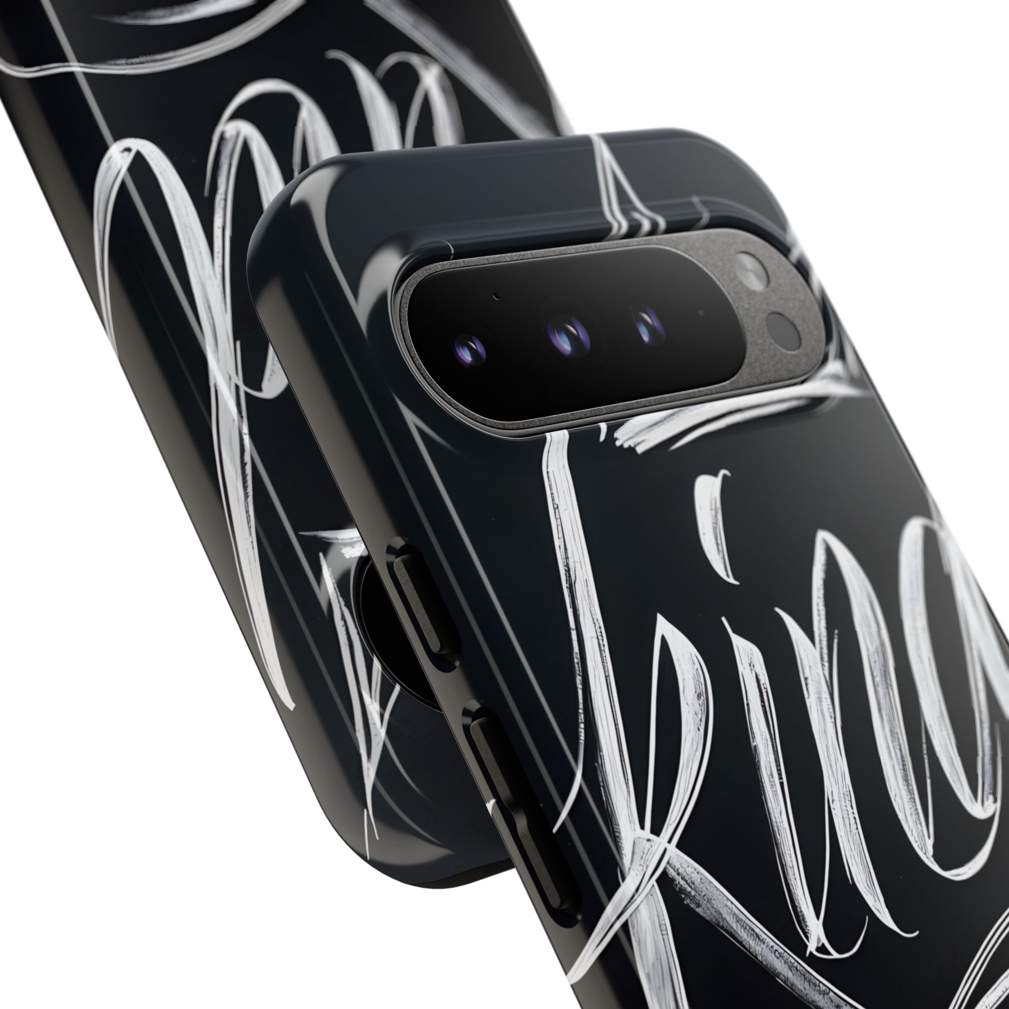 Noir Crown Script · Tough Custodia per Google Pixel