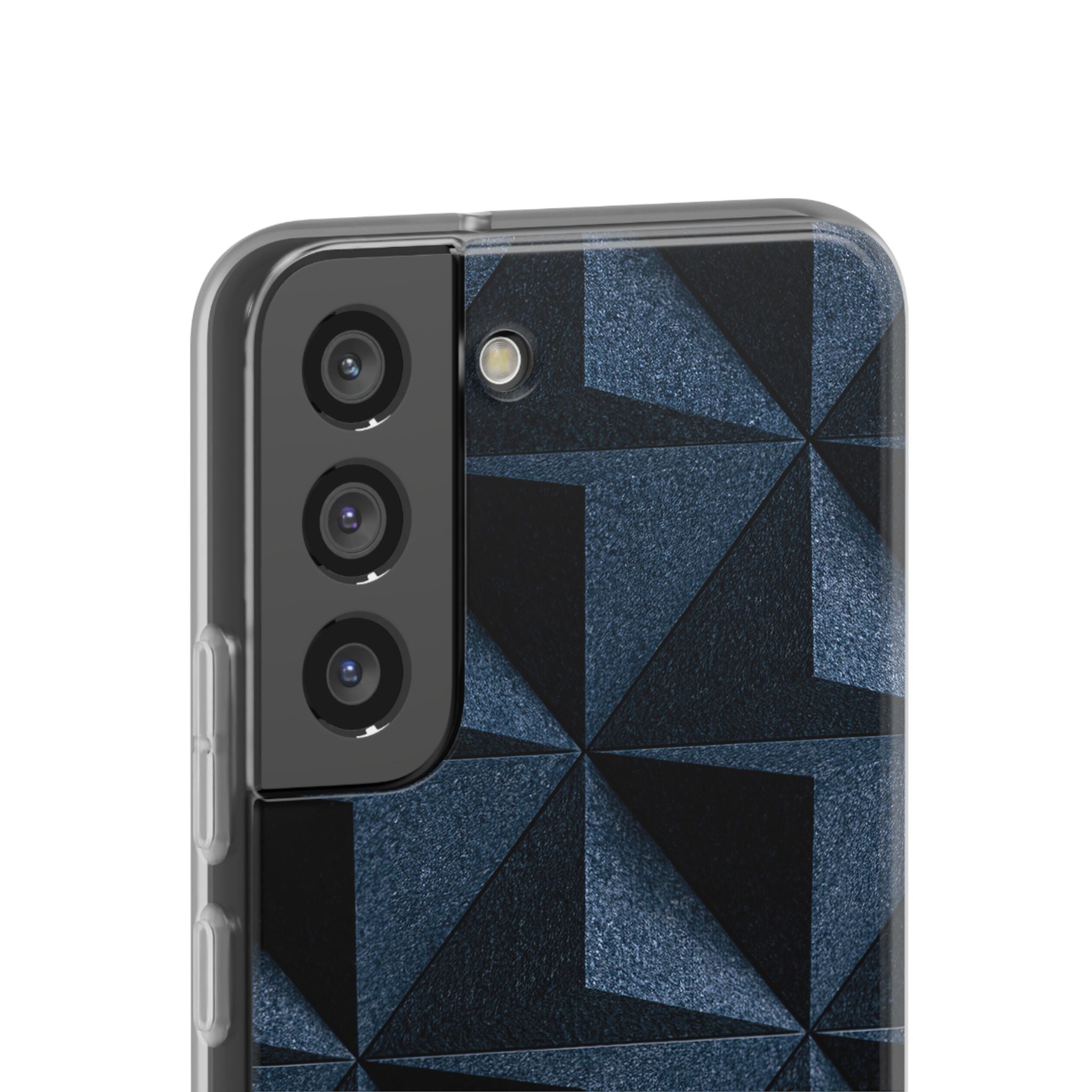 Blue Lite Phone Case for Samsung - Indigo Basalt Facets