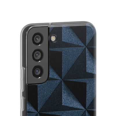 Blue Lite Phone Case for Samsung - Indigo Basalt Facets