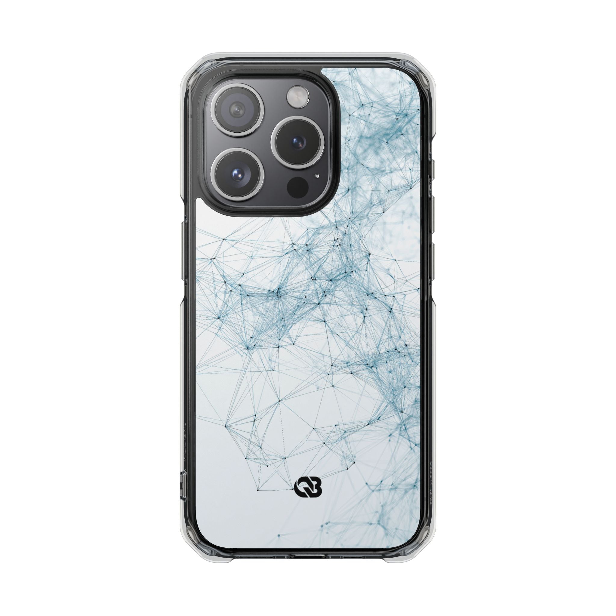 Blue Impact MagSafe Phone Case for iPhone - Glacial Neural Web