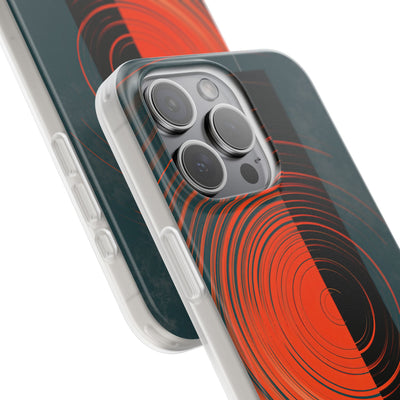 Teal Lite Phone Case for iPhone - Burnt Slate Radial
