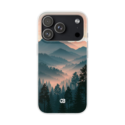 Teal Lite Phone Case for iPhone - Alpine Teal Horizon