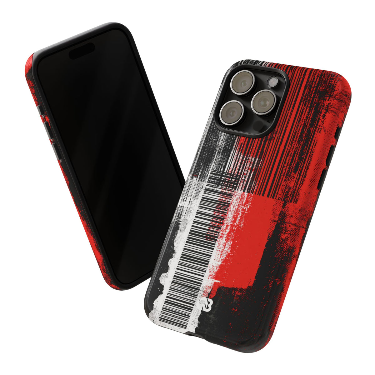 Distorted Barcode · Tough Phone Case for iPhone · Black